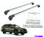 С Х륢ȥХåͥ롼եåСꥢ졼륷СˤԤä fit for Subaru Outback Wilderness Roof Rack Cross Bars Carrier Rail Silver