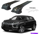 クロスバー Mitsubishi Outlander Sport 2011-2022ルーフラックレールクロスバーブラック For Mitsubishi Outlander Sport 2011-2022 Roof Rack Rails Cross Bars Black