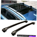 クロスバー RAV4 RAV-4 2013-2018ロック可能なルーフレールラッククロスバークロスバーに合う2PCS 2Pcs Fits for RAV4 RAV-4 2013-2018 Lockable Roof Rail Rack Cross bar Crossbar