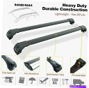 クロスバー Audi A4 Allroad B8 2009-2016クロスバーキャリアレールブラック for Audi A4 Allroad B8 2009-2016 Cross Bars Carrier Rails Black