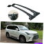 С 쥯LX570Υ롼եå2016-2021ߥ˥९С롼ե졼֥å Roof Rack for Lexus LX570 2016-2021 Aluminum Cross Bars Roof Rails Black