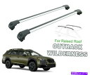 クロスバー スバルアウトバックウィルダネスルーフラッククロスバーキャリアレールシルバーにぴったり fit for Subaru Outback Wilderness Roof Rack Cross Bars Carrier Rail Silver