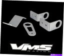 Radiator ラジエーターブラケットキット上のVMSレーシングボルト92-00ホンダシビックKスワップK20 K24シルバー VMS RACING BOLT ON RADIATOR BRACKET KIT 92-00 HONDA CIVIC K-SWAP K20 K24 SILVER