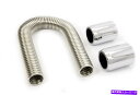 Radiator ロングクロムエンドキャップのレーシングパワーCO 36ラジエーターホースキットP/N R7308 Racing Power Co 36 In ...