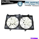 Radiator ラジエーターデュアル冷却ファン02-03レクサスES300トヨタカムリ用6シリンダー Radiator Dual Cooling Fan 6 ...
