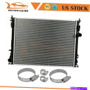 Radiator 2006年から2009年の4つのユニバーサルオイルホースクランプ付きのダッジ充電器のアルミニウムラジエーター Aluminum Radiato...