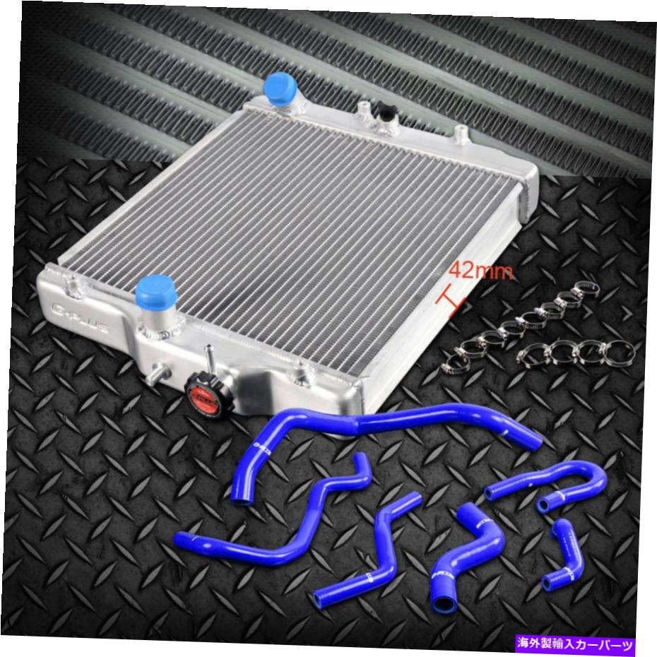 Radiator 92-00ۥŬ礷ޤEG EK CIVIC/DEL B16 40mmߥ˥饸 +ꥳۡ Fit For 92-00 Honda EG EK Civic/DEL B16 40mm Aluminum Radiator + Silicone Hose