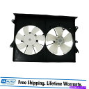 Radiator ラジエーターデュアルA/ Cラジエーター冷却ファンアセンブリ05-10サイオンTCのモーター付き Radiator Dual A/C Radiator Cooling Fan Assembly w/ Motor for 05-10 Scion TC(2)