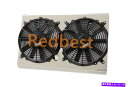 Radiator アルミニウムシュラウド+ファンフィット1984-90シボレーコルベットC4/82-02スモールブロックS10ラジエーター Aluminum Shroud+Fan Fit 1984-90 Chevy Corvette C4/82-02 SMALL BLOCK S10 Radiator(2)