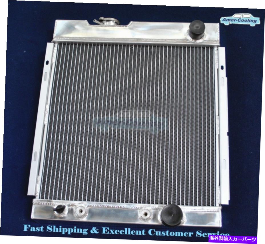 エンジンカバー 64-66フォードマスタング63-65ファルコン4.3 4.7 V8 3ROW 1963 1964のアルミニウムラジエーター Aluminium Radiator For 64-66 Ford Mustang 63-65 Falcon 4.3 4.7 V8 3Row 1963 1964