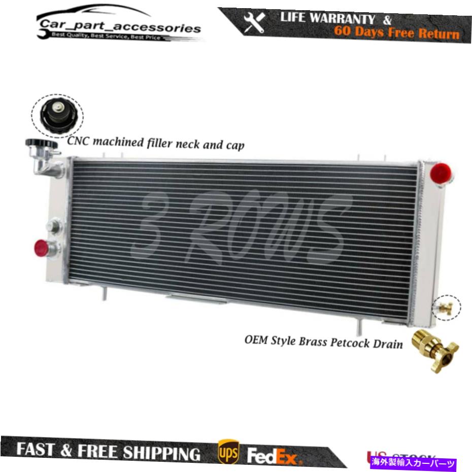 Radiator 3󥢥ߥ˥饸եåȥץޥXJ 2.5L 4.0L L4 L6 1991?2001 3 Row Aluminum Radiator Fit Jeep Cherokee Comanche XJ 2.5L 4.0L L4 L6 1991~2001