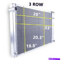 Radiator すべてのアルミニウム3列ラジエーターフィット1973-1986 Chevy C10 C20 C30 K20 5.7L 7.4Lトラック All...