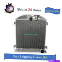 Radiator フォードの3Rowsラジエーター1939-1940 Cooler With Chevy V8エンジン付きの刻んだ車 3Rows Radiato...