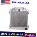Radiator 1937 - 40年のアルミニウムラジエーターは、シボレーV8エンジンを備えたCOORERを備えたFord Chopped Cars Alum...