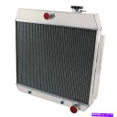 Radiator 1955年の3列アルミニウムラジエーター1956 1957 Chevy Bel-Air Nomad Cars Del-Ray V8 3 Row...