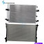 Radiator 2007-2012 Ford Edge 2008-2011󥫡MKXѥ饸ACǥ󥵡 Cooling Radiator And AC Condenser For 2007-2012 Ford Edge 2008-2011 Lincoln MKX