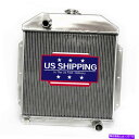 Radiator 1949-1953のアルミニウムラジエーターフォードカーベースW/Chevy 350 SB V8エンジン51 52 MT Aluminum R...
