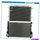 Radiator 2003年から2006年のメルセデスベンツE320 E350のアルミニウムラジエーターとコンデンサー冷却キット Aluminum Radiator & Condenser Cooling Kit For 2003-2006 Mercedes-Benz E320 E350(2)