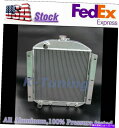 Radiator 5054 3列アルミニウムラジエーターフィット1950-1954カイザーフレイザーヘンリーJ 1951 1952 1953 5054 3 ROWS ALUMINUM RADIATOR FIT 1950-1954 KAISER FRAZER HENRY J 1951 1952 1953