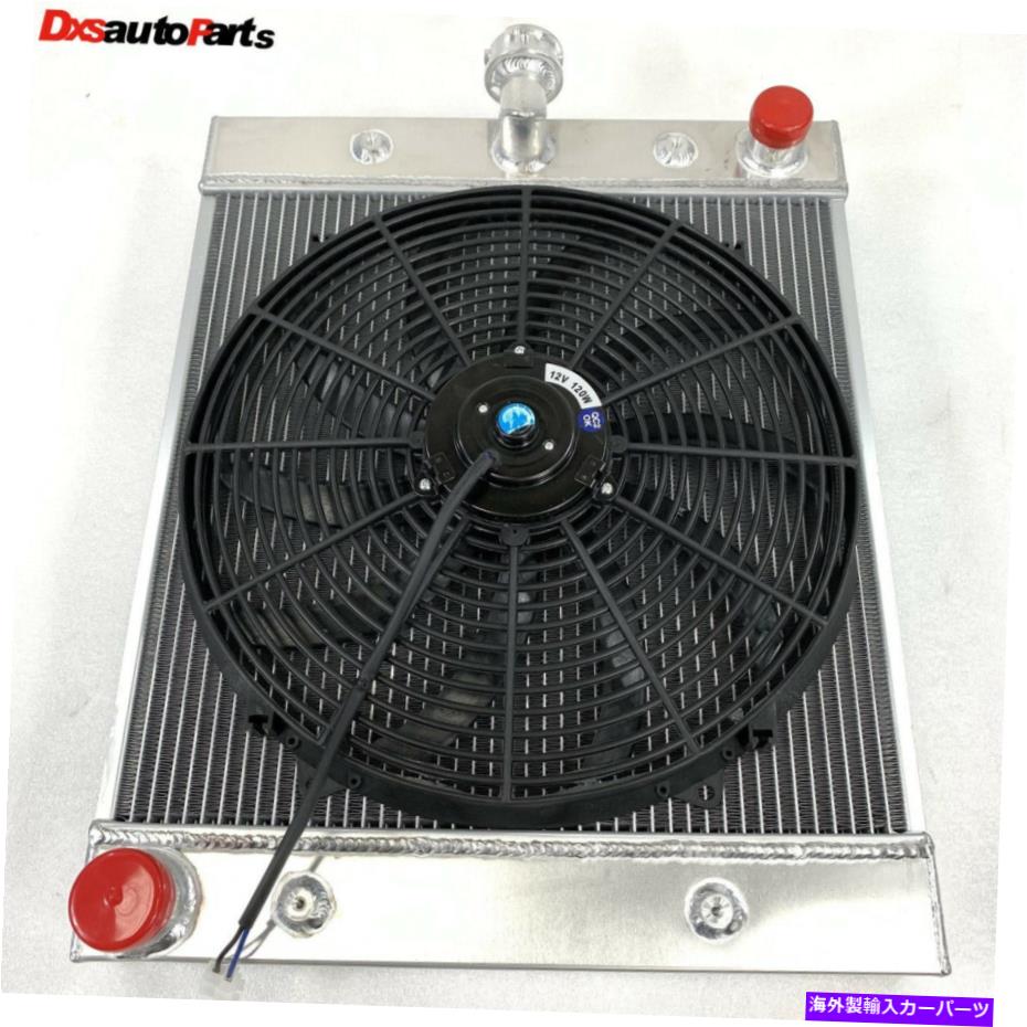Radiator ユニバーサル25.5 "x 18" x 4.5 "全体、3列アルミニウムレーシングラジエーターw/16"ファン U..