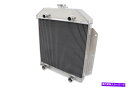 Radiator 1949-1953の3列アルミニウムラジエーター51 52 Ford Cars w/ Flat Head Config V8 MT 3 Row...