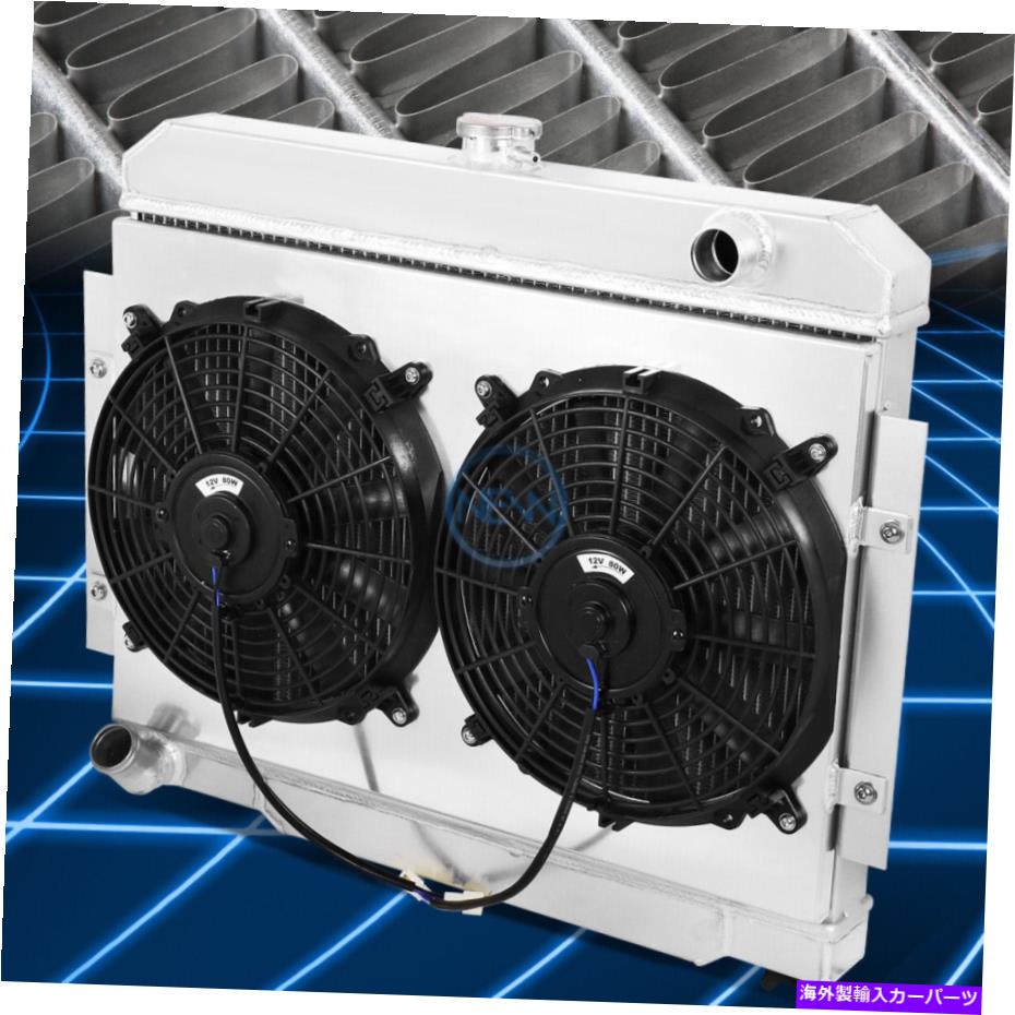 Radiator 72-86ѥJ10 CJ5/CJ6/CJ7 3ѥ饸+12Vե󥷥饦ɸ For 72-86 Jeep J10 Cj5/Cj6/Cj7 3-Row Cooling Radiator+12V Fan Shroud Replacement