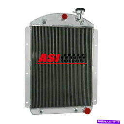 Radiator ASI 4列アルミニウムラジエーターフィット1941-1946 1942 43シボレーピックアップトラックv8 ASI 4 Rows Aluminum Radiator fit 1941-1946 1942 43 Chevrolet Pickup Truck V8