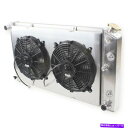 Radiator 1966-1969ビュイックワイルドキャット / 1968-1972 Skylark CU162の3列ラジエーターシュラウドファン 3-Row...