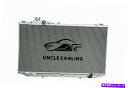 Radiator 56mmアルミニウムラジエーターフィット1998-2005トヨタアリストJZS161 2JZ-GTE LEXUS GS300 56MM Alu...