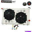 Radiator 3列アルミニウムラジエーター+シュラウドファン1982-1992シボレーファイアバードカマロポンティアック 3 Row Aluminum Ra...