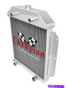 Radiator 1949年から1953年のフォード車の3列パーフェクトチャンピオンラジエーターフラットヘッド構成 3 Row Perf Champion Ra...
