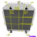 Radiator 3列SZチャンピオンラジエーター1949-1953 Ford Cars Flathead Configuration 3 Row SZ Cha...