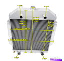 Radiator 1949年から1953年のフォード車のフラットヘッド構成の3列のロッキンチャンピオンラジエーター 3 Row Rockin Champion ...