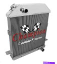 Radiator 1939年から1941年のフォードカーシボレー構成の3列のパフォーマンスチャンピオンラジエーター 3 Row Performance Cham...