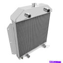 Radiator チャンピオン3列アルミニウムラジエーターCC49FH 1949-53 Ford Carsフラットヘッドエンジン Champion 3 Row ...