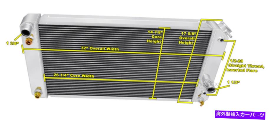 Radiator 1996 1997 1998 1999 -05 S10 S -10ブレザーV8変換3列WRラジエーター 1996 1997 1998 1999 -05 S10 S-10 Blazer V8 Conversion 3 Row WR Radiator