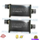 マフラー Flowmaster FlowFX Muffler 409S 2.5 "オフセットIN / 2.5"センターアウト2パック71226 Flowmaster FlowFX Muffler 409S 2.5" Offset In / 2.5" Center Out 2 Packs 71226