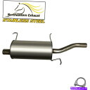 マフラー ステンレス鋼排気マフラーテールパイプフィット:1997-2002エスコートトレーサーセダン Stainless Steel Exhaust Muffl...