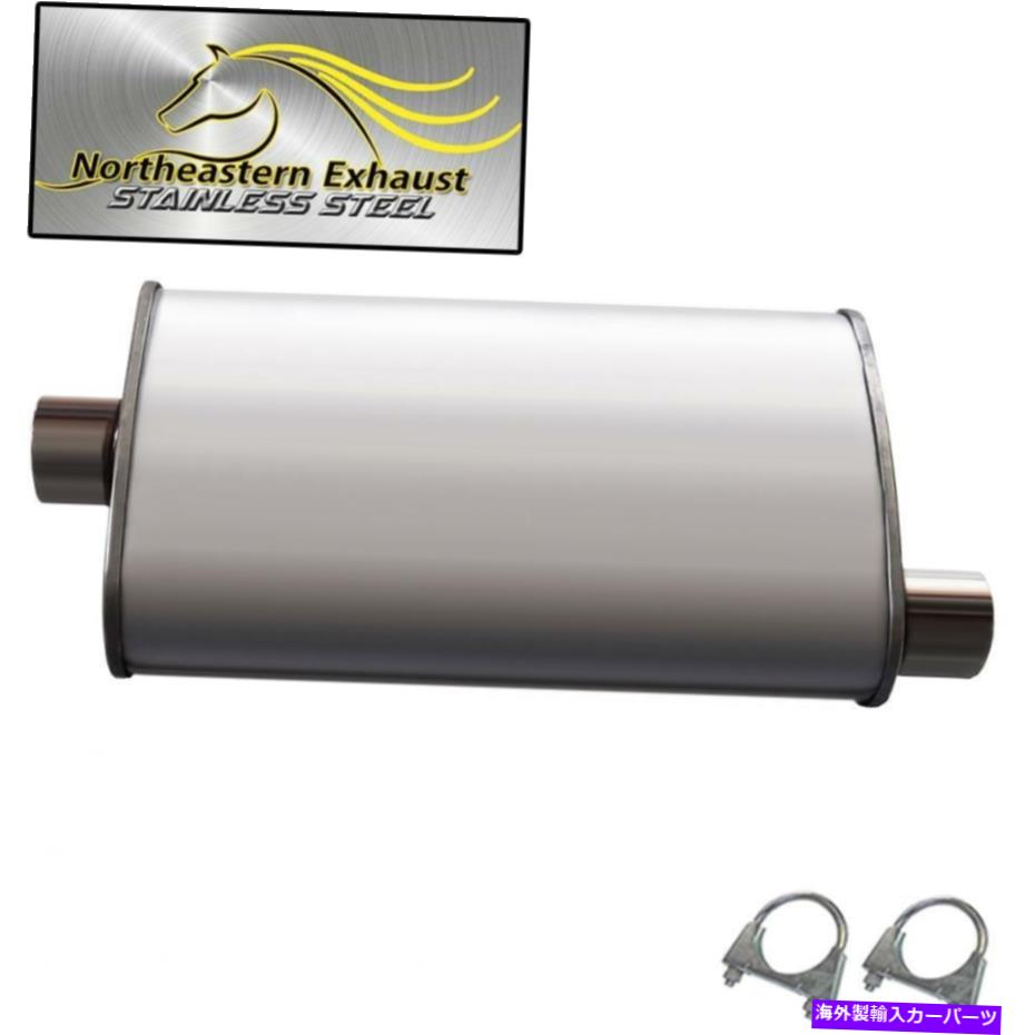 マフラー ステンレススチールリアエキゾーストマフラーフィット：97-2000ジープラングラー2.5L 4.0L Stainless Steel Rear Exhaust Muffler fits: 97-2000 Jeep Wrangler 2.5L 4.0L