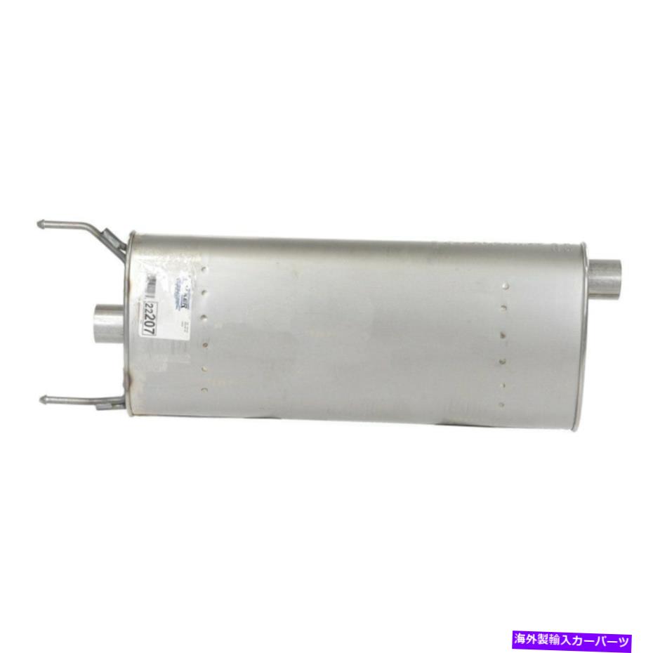 マフラー ヒュンダイサンタフェスポーツ用13-16静かなフローステンレス鋼楕円形の排気マフラー For Hyundai Santa Fe Sport 13-16 Quiet-Flow Stainless Steel Oval Exhaust Muffler