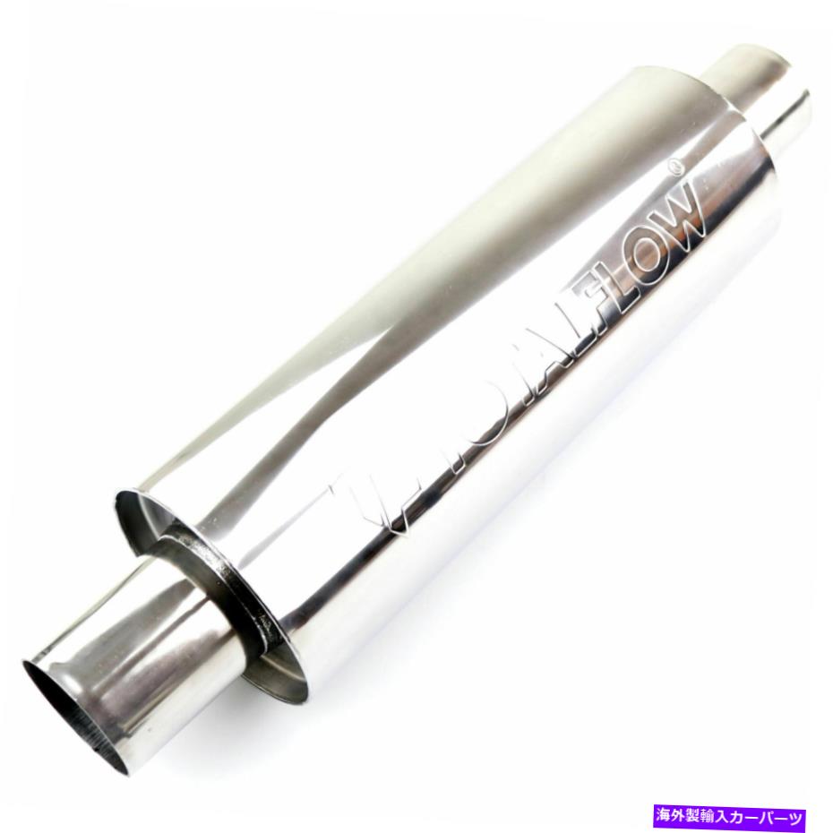 ޥե顼 TotalFlow 22414p줿ӵޥե顼̤ľ-2ID TOTALFLOW 22414P Straight Through Polished Exhaust Muffler - 2 Inch ID