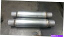 マフラー 11 "ステンレス鋼チャンバーマフラー2.5"高性能1ペア 11" Stainless Steel Chambered Muffler 2.5" High Performance 1 pair