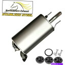 マフラー ハンガーを備えたマフラー + 02-06と互換性のあるボルトES330カムリ04-08ソララ Muffler with Hangers + Bolts compatible with 02-06 ES330 Camry 04-08 Solara