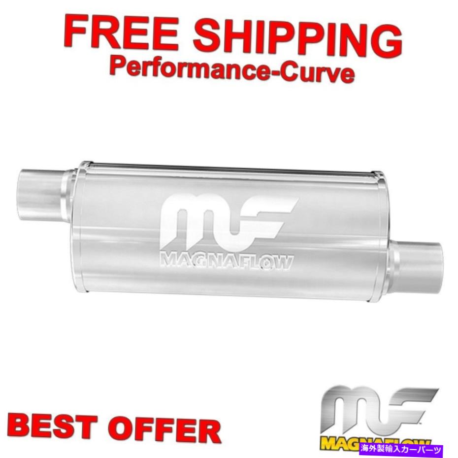 マフラー 2.5 "O/O 6"ラウンド14 "ボディマグナフローマフラーSS 12636 2.5" O/O 6" Round 14" Body Ma..