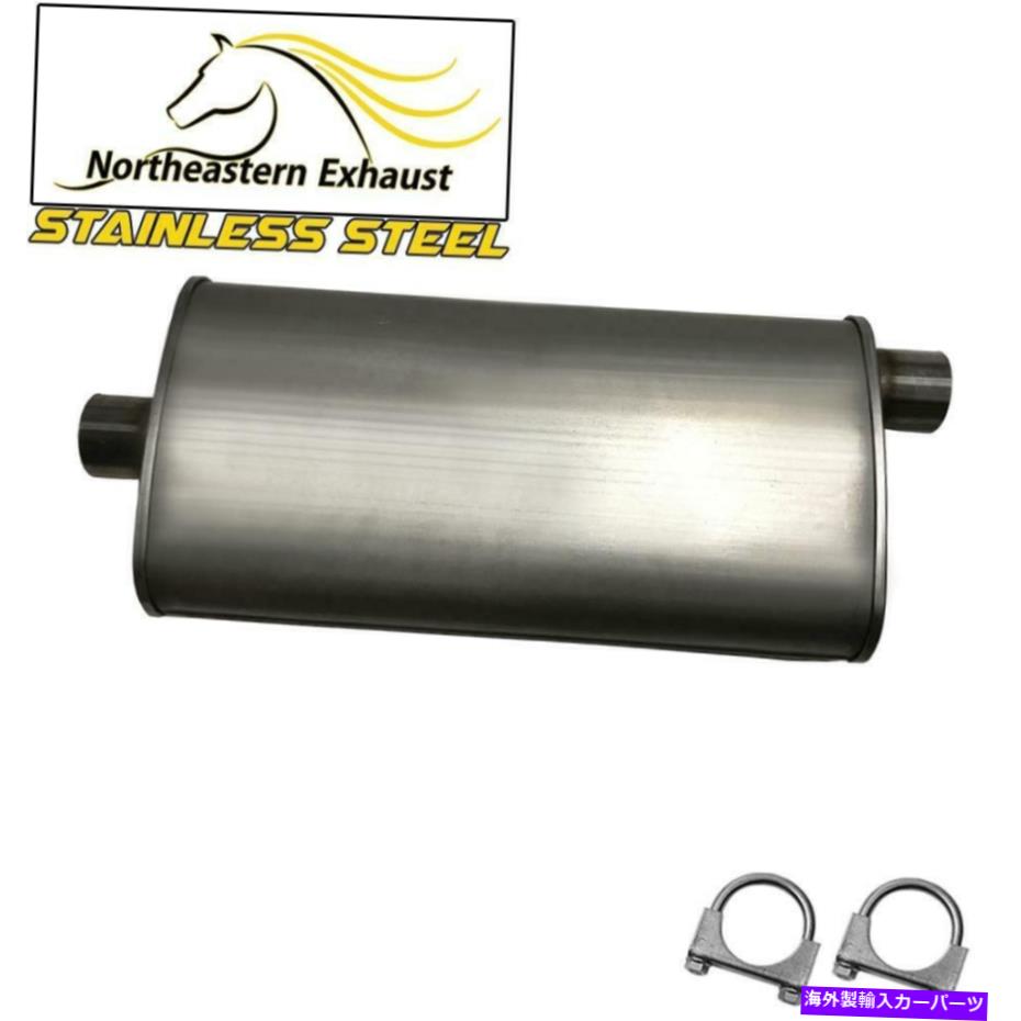 マフラー ステンレス鋼の排気マフラーフィット：96-2000ジープチェロキー2.5L 4.0L Stainless Steel Exhaust Muffler fits: 96-2000 Jeep Cherokee 2.5L 4.0L