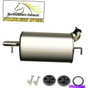 マフラー ハンガーとボルトを備えたステンレススチールマフラー97-2001カムリ02-2003ソララ Stainless Steel Muffler with hangers and bolts fits 97-2001 Camry 02-2003 Solara