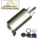 マフラー ハンガー +ボルトを備えたステンレス鋼マフラー02-06 ES330カムリ04-08ソララ Stainless Steel Muffler with Hangers + Bolts fits 02-06 ES330 Camry 04-08 Solara