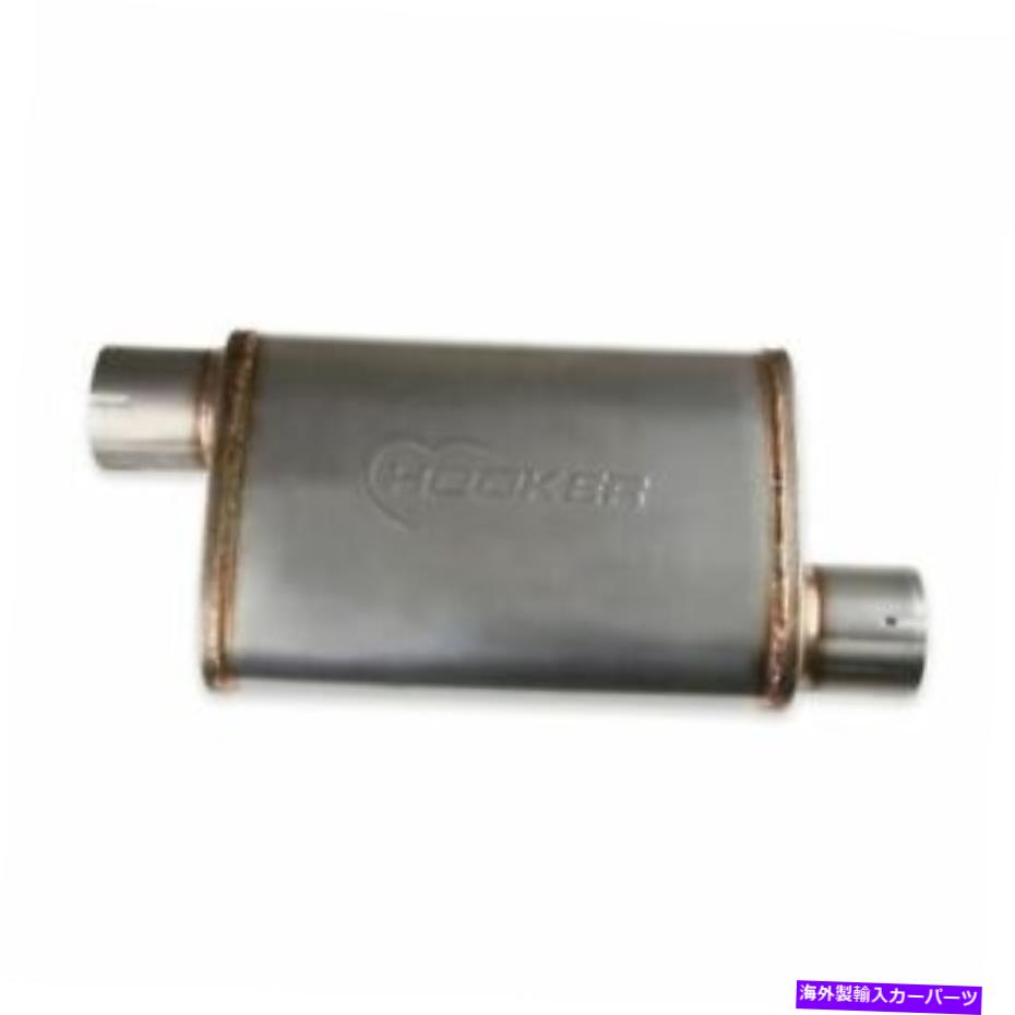 マフラー フッカー21670HKRマフラーvr304楕円形のケースステンレス鋼天然シングル3.00 Hooker 21670HKR..