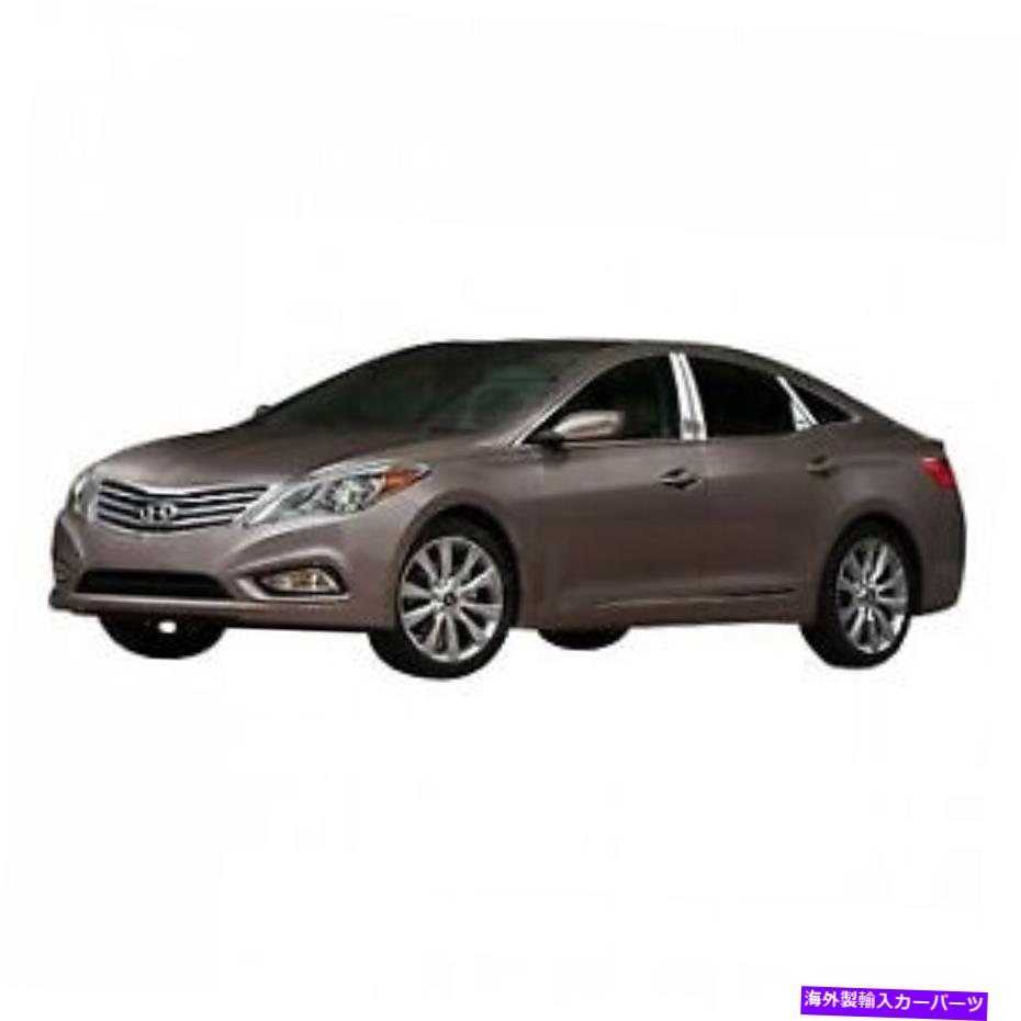 ドアピラー ブラックホースピラーポストトリムChrome Fit 2012-2016 Hyundai Azera Black Horse Pillar Post Trims Chrome fit 2012-2016 Hyundai Azera