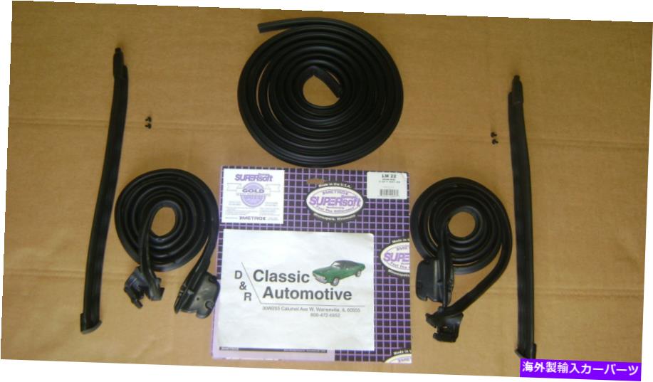 ドアピラー USAでメイドウェザーストリップ5PCキットドアピラートランクコンバーバーズ67カマロファイアバード MADE IN USA Weatherstrip 5pc Kit Door Pillar Trunk Convertble 67 Camaro Firebird
